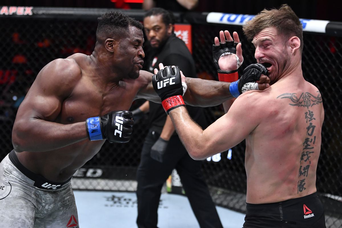 All Good Things Must Come To An End Ngannou Rocks Miocic With 2nd Round KO 