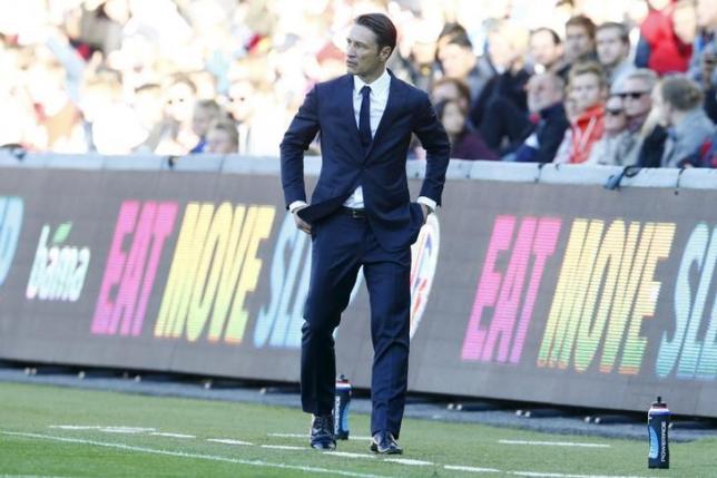 Croatia's coach Niko Kovac reacts during their Euro 2016 Group H qualifying soccer match against Norway at Ullevaal stadium in Oslo