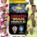 Croatia Will Play Brazil & Colombia In March