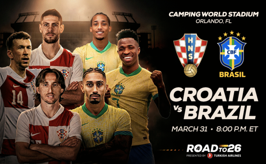 Croatia 0 Brazil 0 -- 8PM (ET) Kickoff -- Orlando Friendly